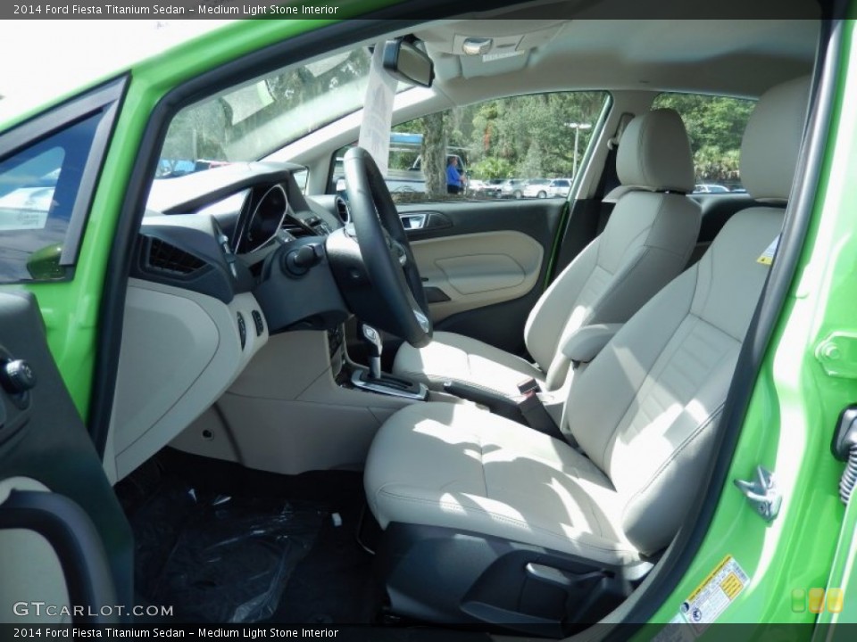 Medium Light Stone Interior Photo for the 2014 Ford Fiesta Titanium Sedan #84865268