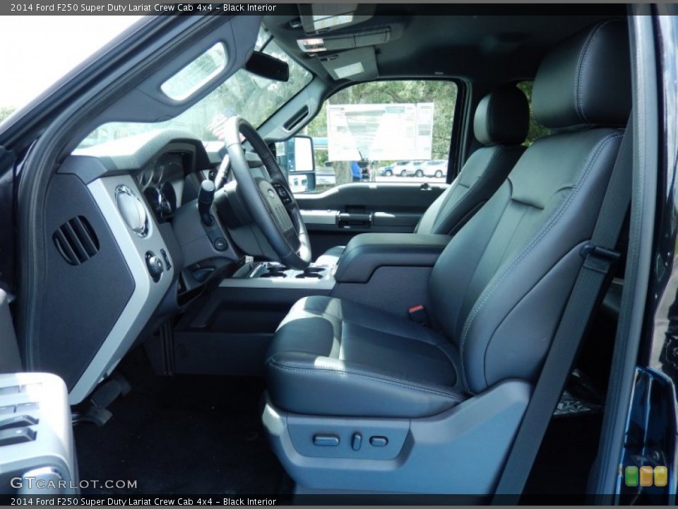 Black Interior Photo for the 2014 Ford F250 Super Duty Lariat Crew Cab 4x4 #84865592