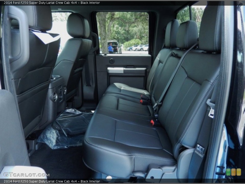 Black Interior Rear Seat for the 2014 Ford F250 Super Duty Lariat Crew Cab 4x4 #84865619