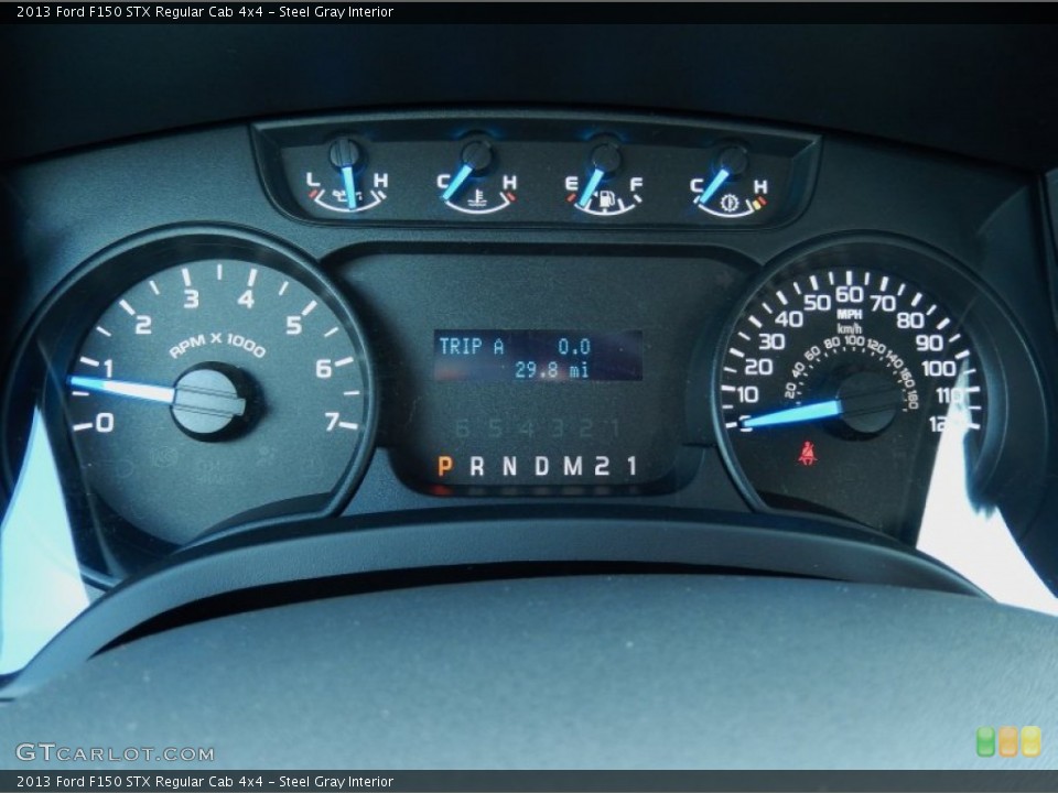 Steel Gray Interior Gauges for the 2013 Ford F150 STX Regular Cab 4x4 #84866312