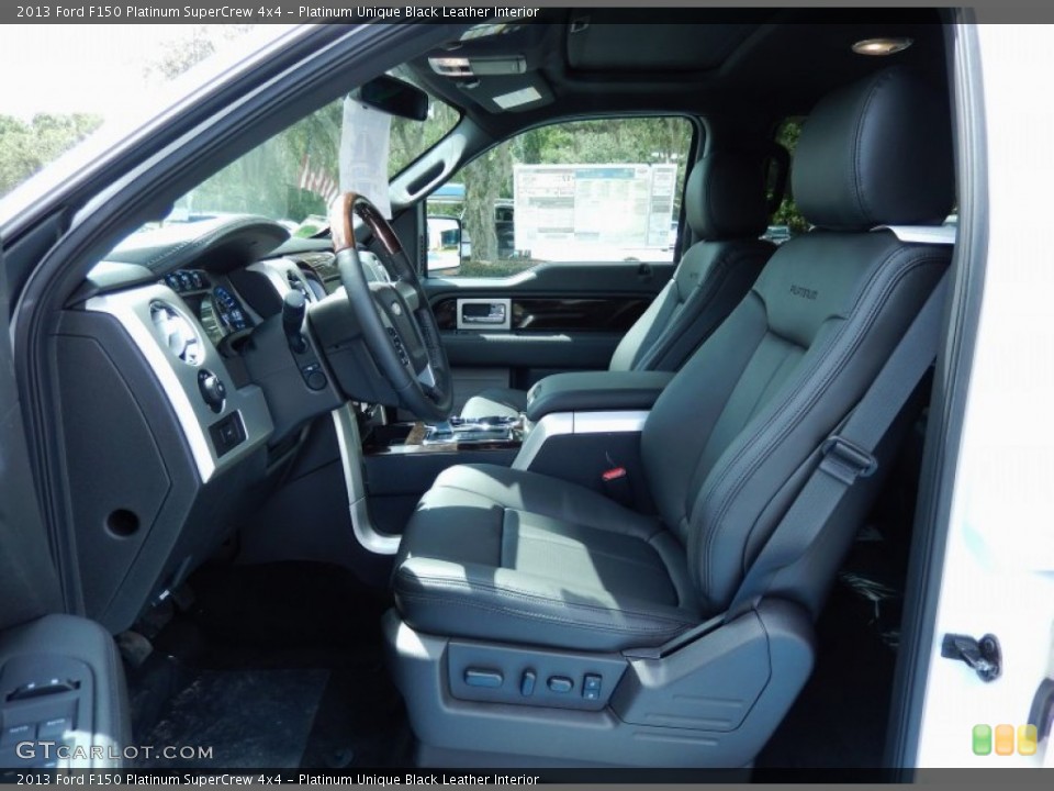 Platinum Unique Black Leather Interior Photo for the 2013 Ford F150 Platinum SuperCrew 4x4 #84866879