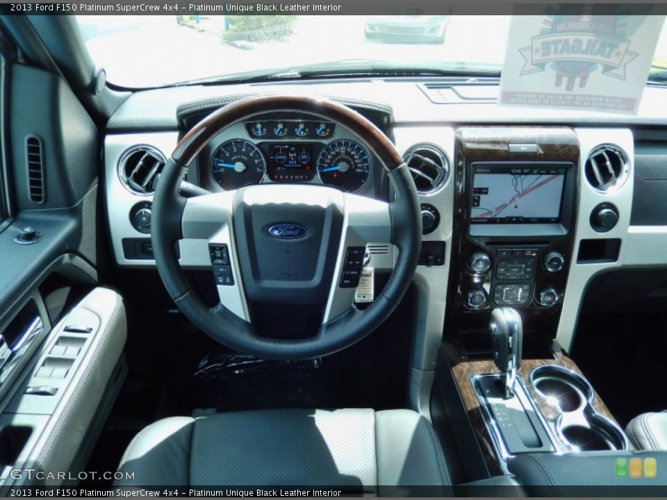 Platinum Unique Black Leather Interior Dashboard for the 2013 Ford F150 Platinum SuperCrew 4x4 #84866957
