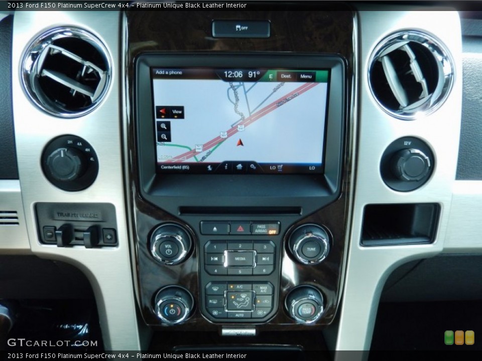 Platinum Unique Black Leather Interior Navigation for the 2013 Ford F150 Platinum SuperCrew 4x4 #84867002