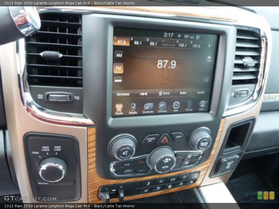 Black/Cattle Tan Interior Controls for the 2013 Ram 2500 Laramie Longhorn Mega Cab 4x4 #84867368