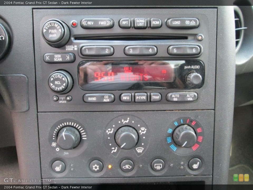 Dark Pewter Interior Audio System for the 2004 Pontiac Grand Prix GT Sedan #84870419