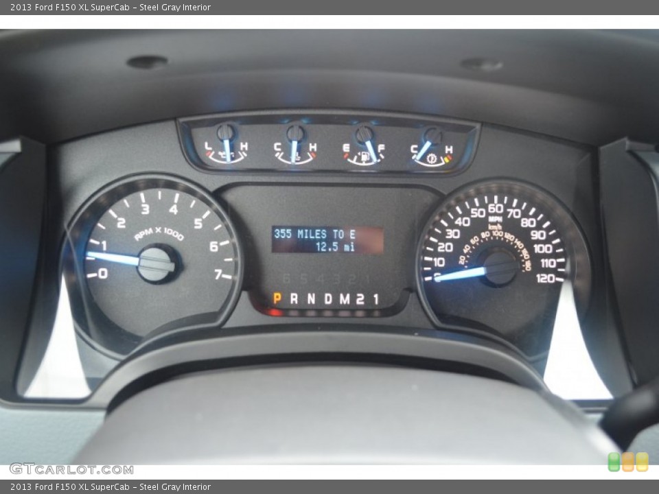 Steel Gray Interior Gauges for the 2013 Ford F150 XL SuperCab #84870887
