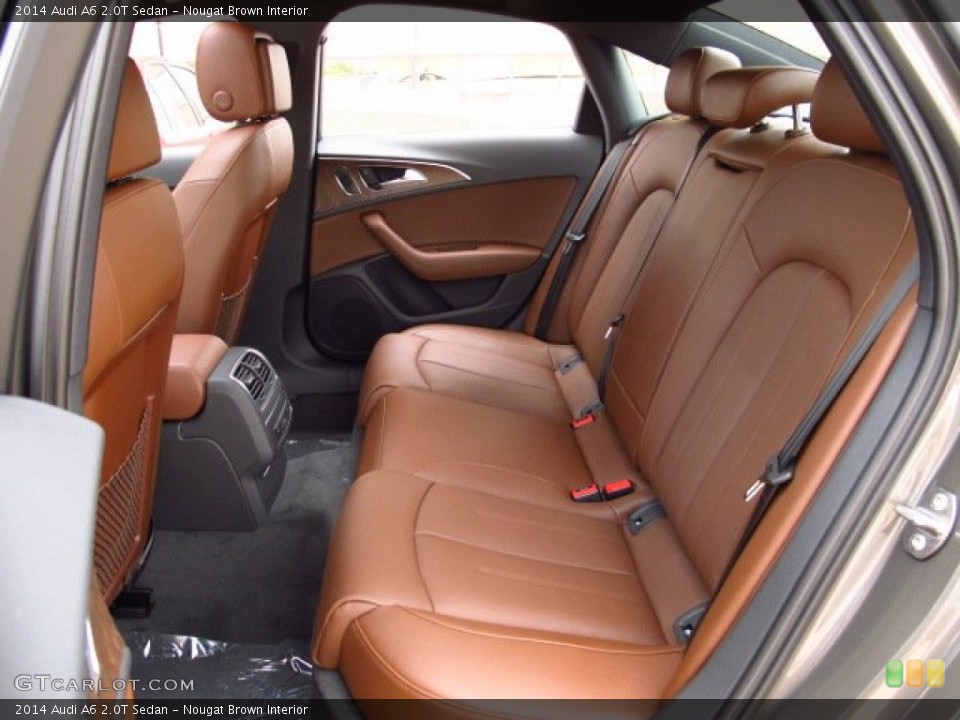 Nougat Brown Interior Rear Seat for the 2014 Audi A6 2.0T Sedan #84871055