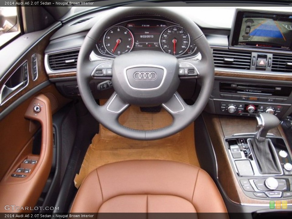 Nougat Brown Interior Dashboard for the 2014 Audi A6 2.0T Sedan #84871076