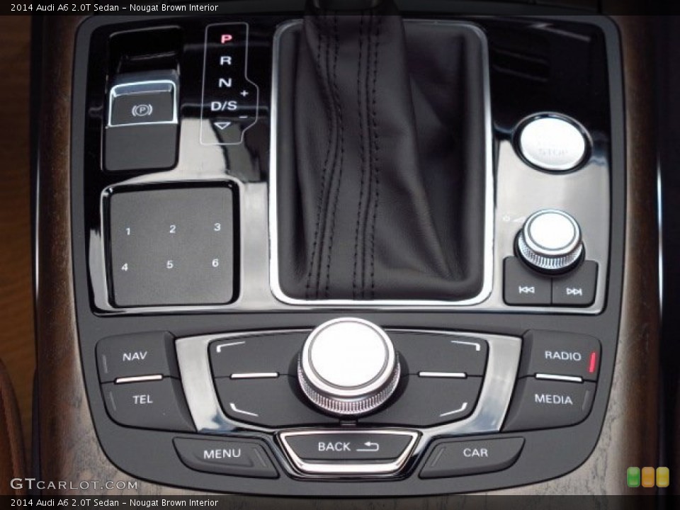 Nougat Brown Interior Controls for the 2014 Audi A6 2.0T Sedan #84871199