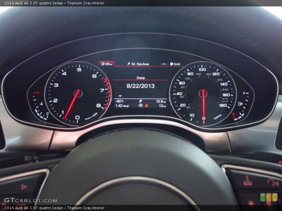 Titanium Gray Interior Gauges for the 2014 Audi A6 3.0T quattro Sedan #84872642