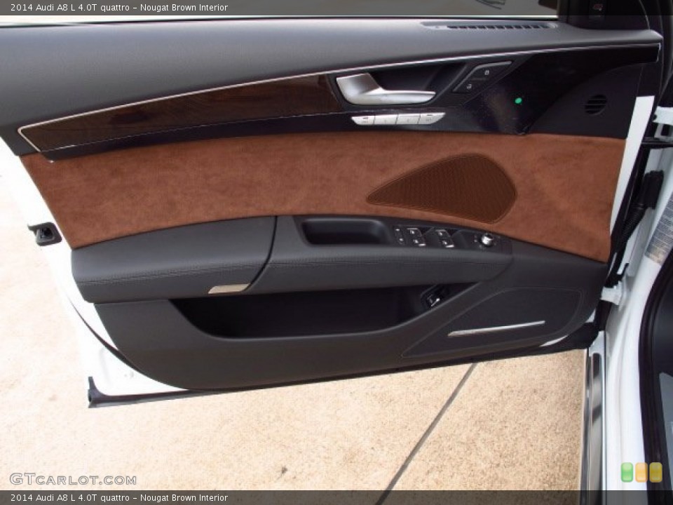 Nougat Brown Interior Door Panel for the 2014 Audi A8 L 4.0T quattro #84874625