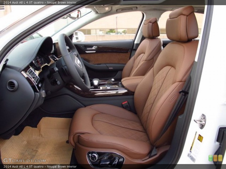 Nougat Brown Interior Photo for the 2014 Audi A8 L 4.0T quattro #84874649