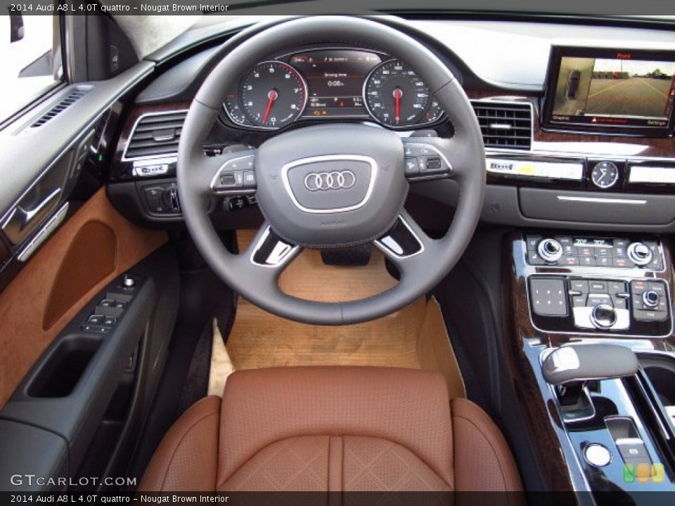 Nougat Brown Interior Dashboard for the 2014 Audi A8 L 4.0T quattro #84874712