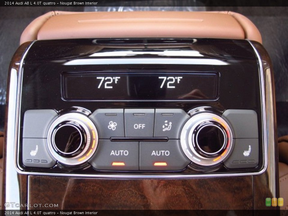 Nougat Brown Interior Controls for the 2014 Audi A8 L 4.0T quattro #84874787