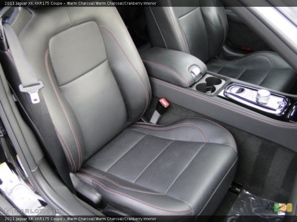 Warm Charcoal/Warm Charcoal/Cranberry Interior Front Seat for the 2011 Jaguar XK XKR175 Coupe #84875120