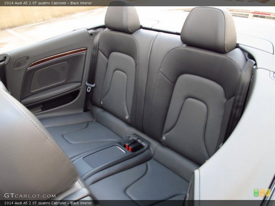 Black Interior Rear Seat for the 2014 Audi A5 2.0T quattro Cabriolet #84876903