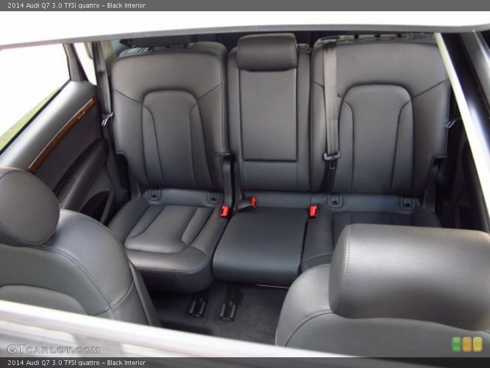 Black Interior Rear Seat for the 2014 Audi Q7 3.0 TFSI quattro #84877454