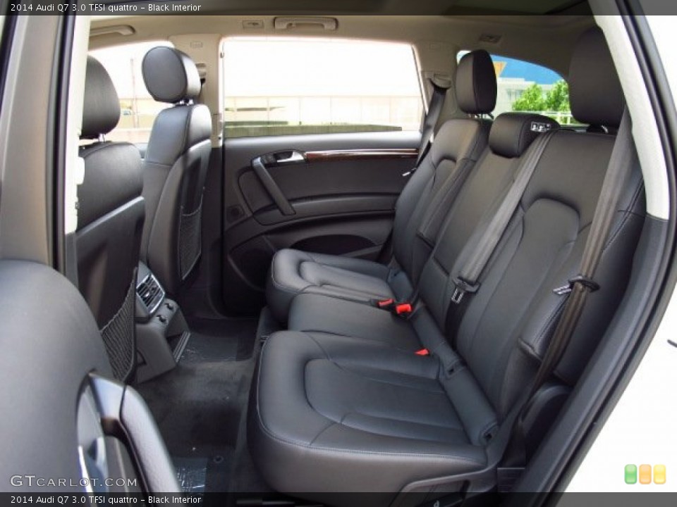 Black Interior Rear Seat for the 2014 Audi Q7 3.0 TFSI quattro #84877538