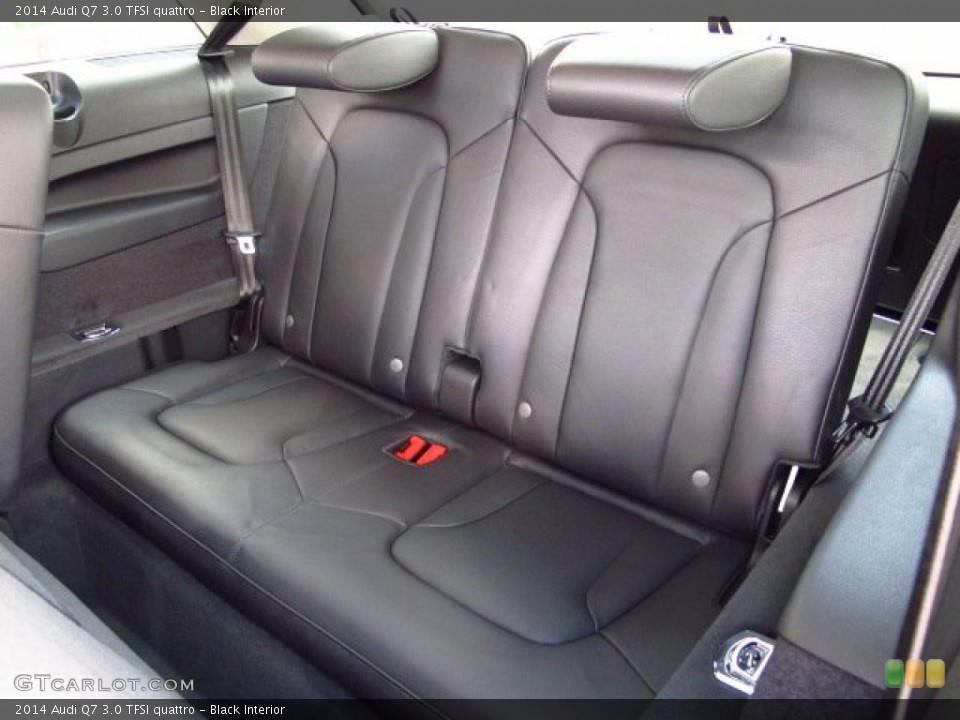Black Interior Rear Seat for the 2014 Audi Q7 3.0 TFSI quattro #84877562