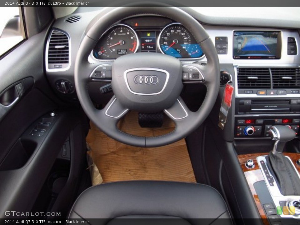 Black Interior Steering Wheel for the 2014 Audi Q7 3.0 TFSI quattro #84877586