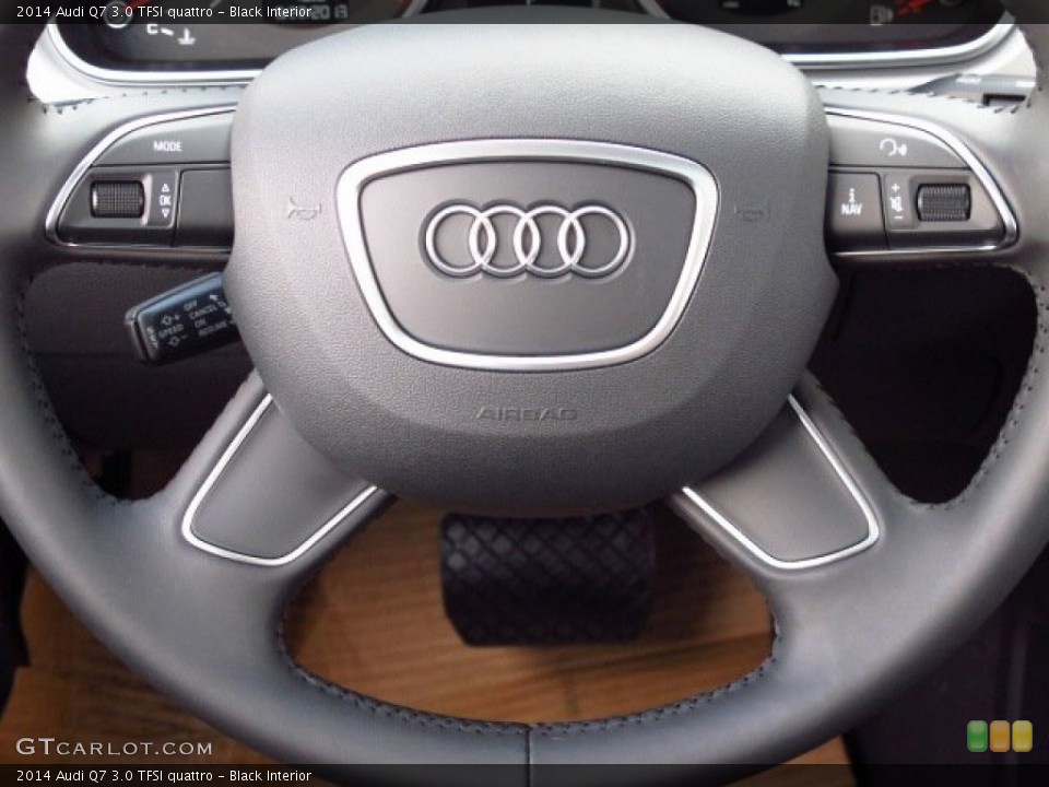 Black Interior Steering Wheel for the 2014 Audi Q7 3.0 TFSI quattro #84877670