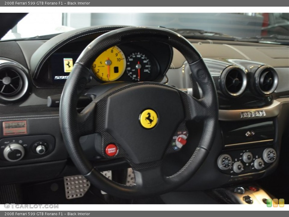 Black Interior Steering Wheel for the 2008 Ferrari 599 GTB Fiorano F1 #84877744