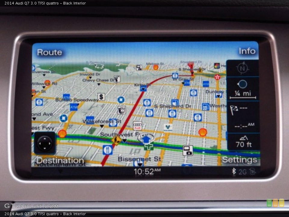 Black Interior Navigation for the 2014 Audi Q7 3.0 TFSI quattro #84877791