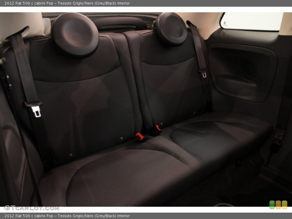 Tessuto Grigio/Nero (Grey/Black) Interior Rear Seat for the 2012 Fiat 500 c cabrio Pop #84878765