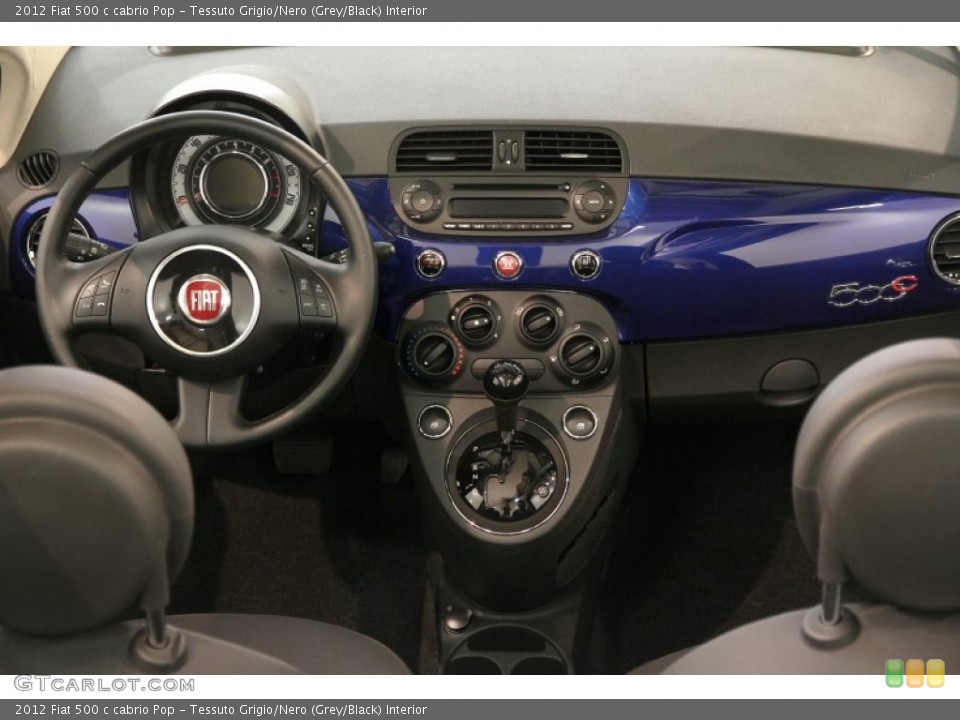 Tessuto Grigio/Nero (Grey/Black) Interior Dashboard for the 2012 Fiat 500 c cabrio Pop #84878807