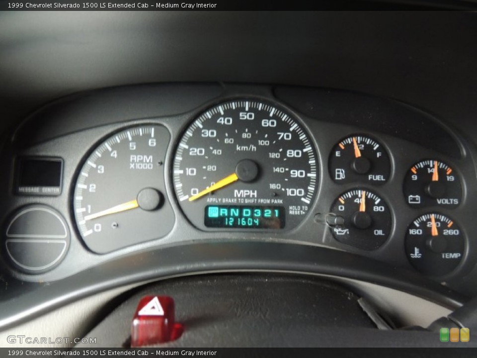 Medium Gray Interior Gauges for the 1999 Chevrolet Silverado 1500 LS Extended Cab #84883451