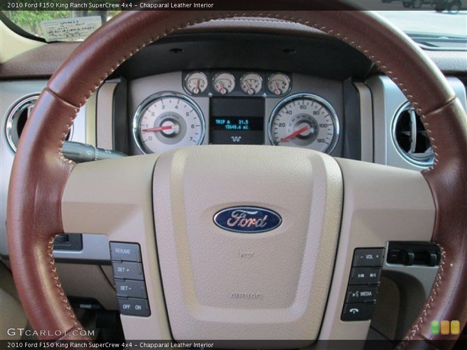 Chapparal Leather Interior Steering Wheel for the 2010 Ford F150 King Ranch SuperCrew 4x4 #84886202