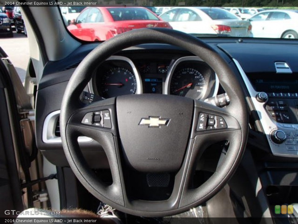 Jet Black Interior Steering Wheel for the 2014 Chevrolet Equinox LS AWD #84889013