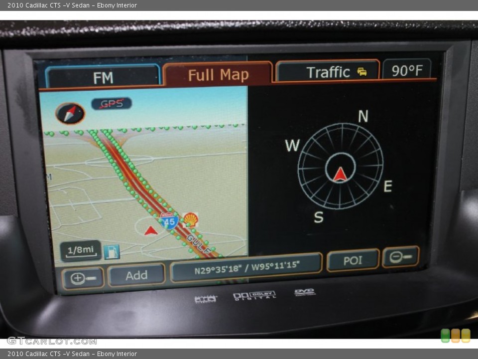 Ebony Interior Navigation for the 2010 Cadillac CTS -V Sedan #84889595