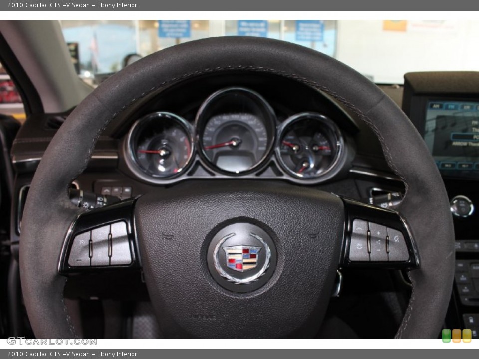 Ebony Interior Steering Wheel for the 2010 Cadillac CTS -V Sedan #84889766