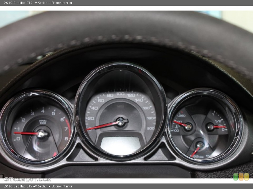 Ebony Interior Gauges for the 2010 Cadillac CTS -V Sedan #84889844