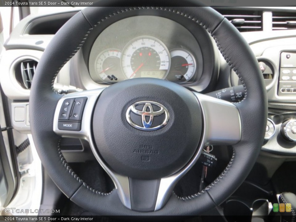 Dark Gray Interior Steering Wheel for the 2014 Toyota Yaris SE 5 Door #84890792