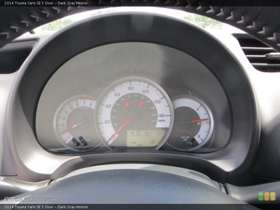Dark Gray Interior Gauges for the 2014 Toyota Yaris SE 5 Door #84890813
