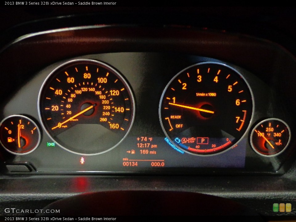 Saddle Brown Interior Gauges for the 2013 BMW 3 Series 328i xDrive Sedan #84894845