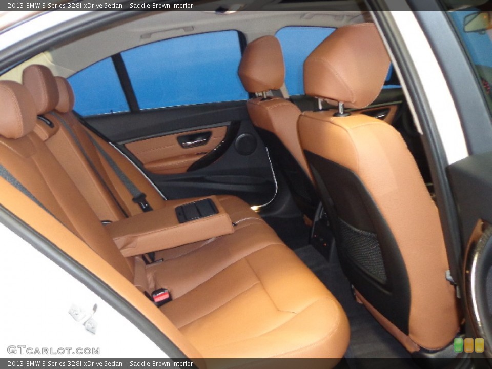 Saddle Brown Interior Rear Seat for the 2013 BMW 3 Series 328i xDrive Sedan #84895015