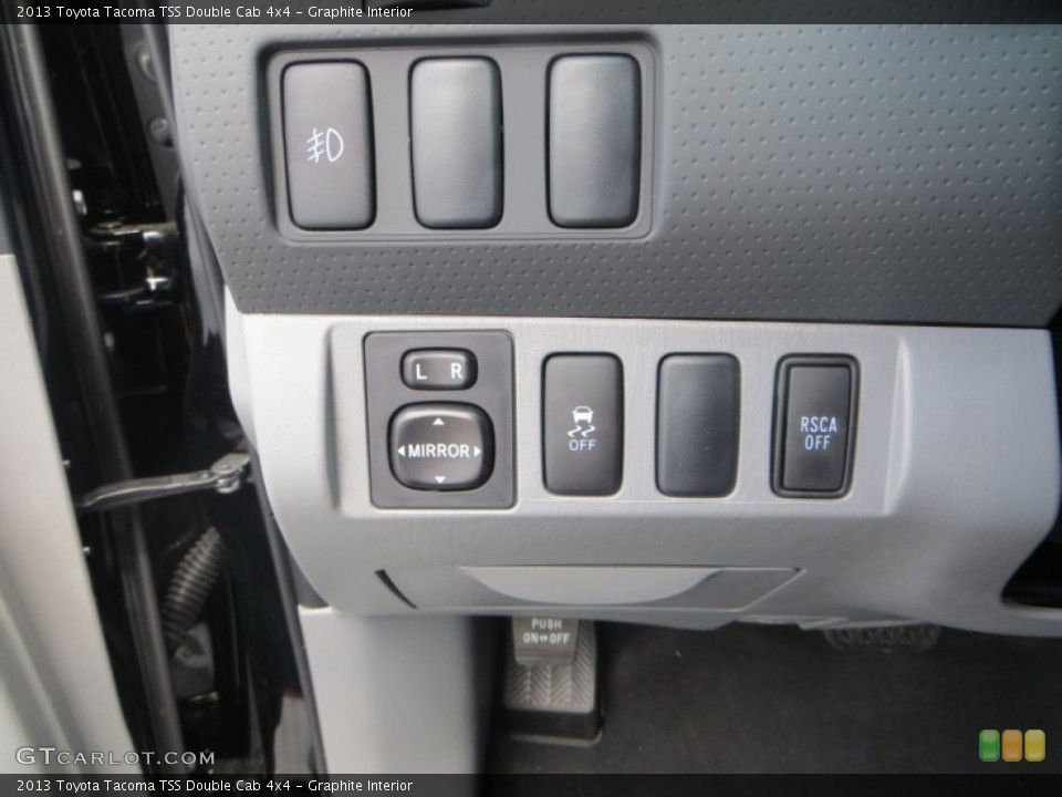 Graphite Interior Controls for the 2013 Toyota Tacoma TSS Double Cab 4x4 #84897575