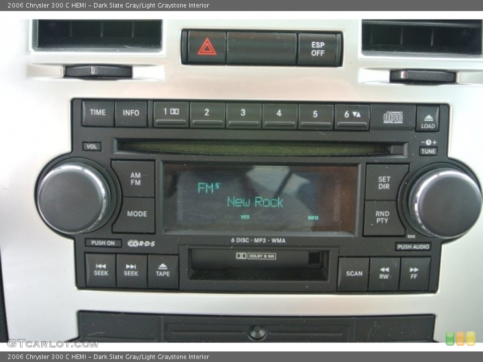 Dark Slate Gray/Light Graystone Interior Audio System for the 2006 Chrysler 300 C HEMI #84898109