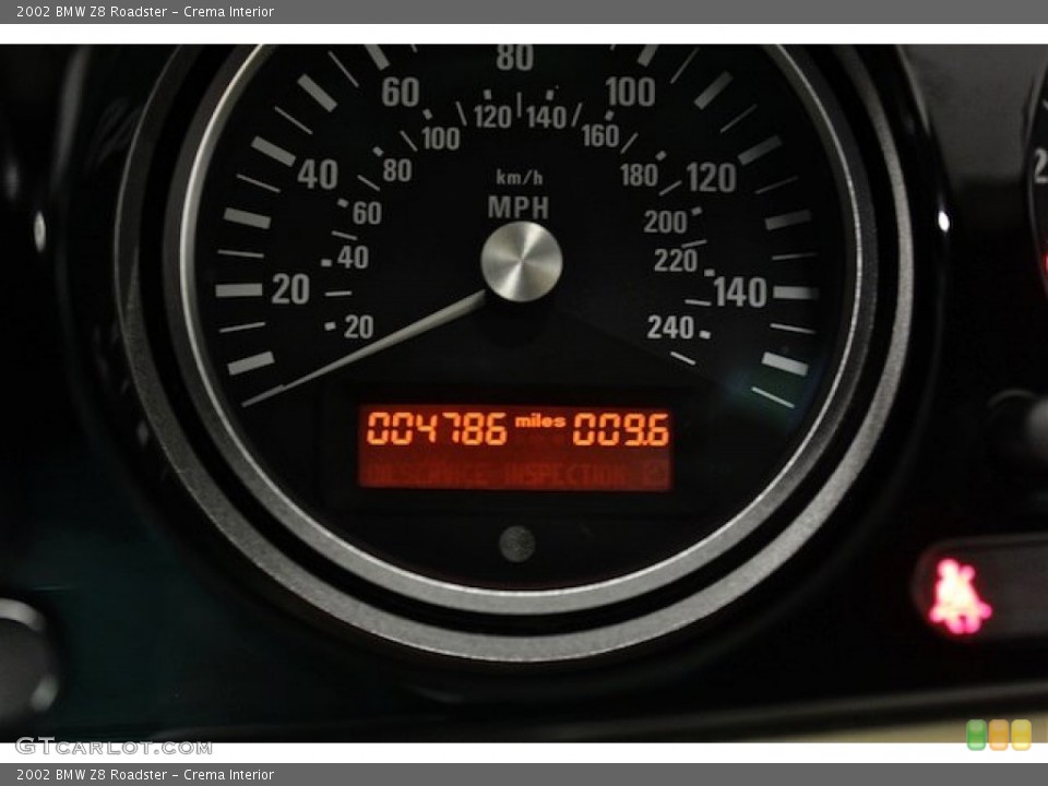 Crema Interior Gauges for the 2002 BMW Z8 Roadster #84898196