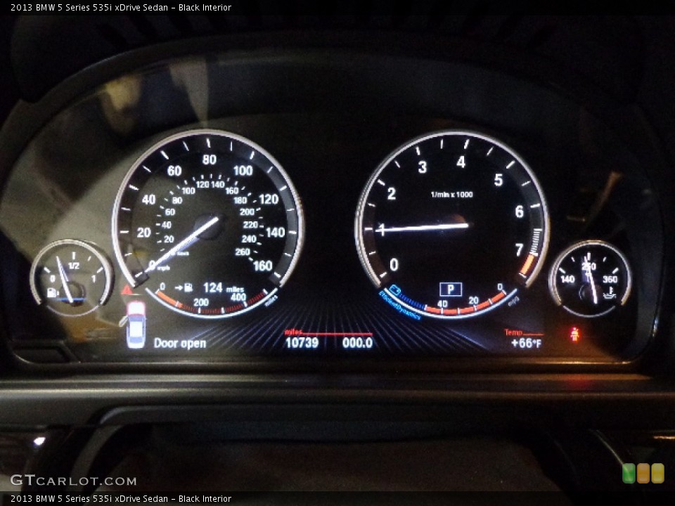 Black Interior Gauges for the 2013 BMW 5 Series 535i xDrive Sedan #84898328