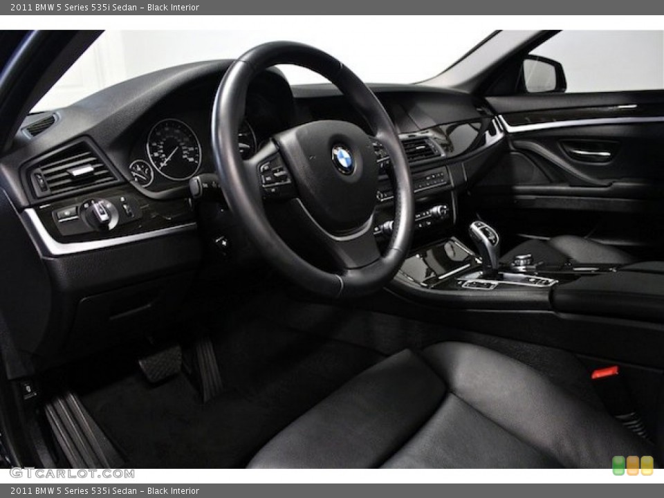 Black Interior Dashboard for the 2011 BMW 5 Series 535i Sedan #84899025