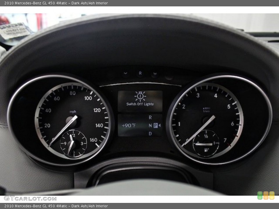 Dark Ash/Ash Interior Gauges for the 2010 Mercedes-Benz GL 450 4Matic #84900101