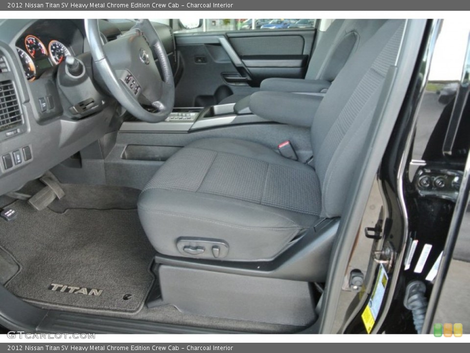 Charcoal Interior Photo for the 2012 Nissan Titan SV Heavy Metal Chrome Edition Crew Cab #84900530