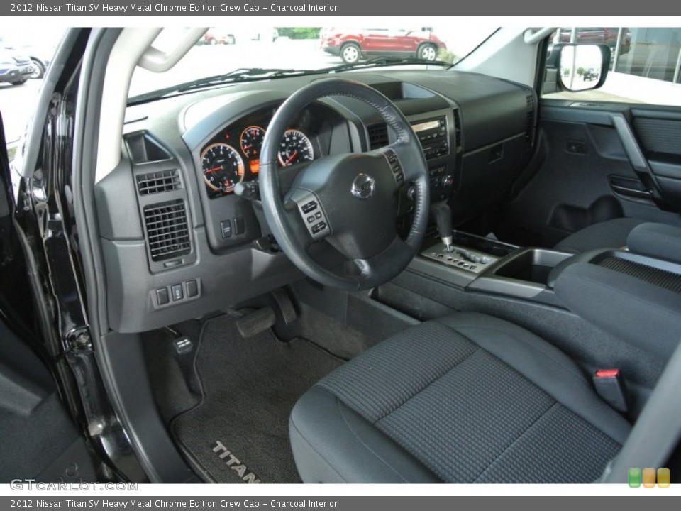 Charcoal Interior Photo for the 2012 Nissan Titan SV Heavy Metal Chrome Edition Crew Cab #84900776