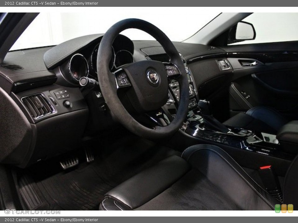 Ebony/Ebony Interior Dashboard for the 2012 Cadillac CTS -V Sedan #84901163