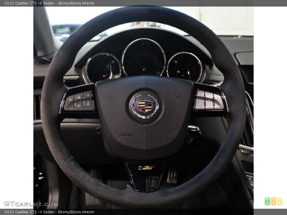 Ebony/Ebony Interior Steering Wheel for the 2012 Cadillac CTS -V Sedan #84901190