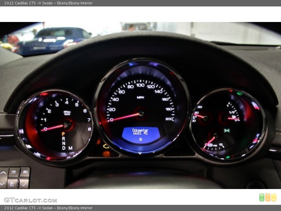 Ebony/Ebony Interior Gauges for the 2012 Cadillac CTS -V Sedan #84901202